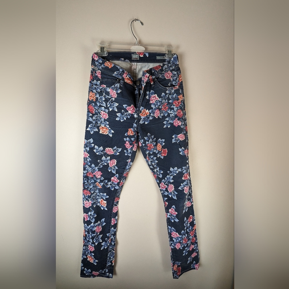 Citizens of Humanity floral print women's jeans size 26. Mandy high waist slim r